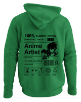 Φούτερ με κουκούλα - Anime Artist - Color Thumbnail Kelly Green