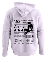 Φούτερ με κουκούλα - Anime Artist - Color Thumbnail Λιλά