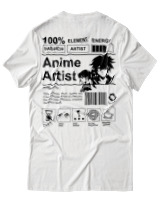 T-Shirt Αντρικό - Anime Artist - Color Thumbnail Άσπρο