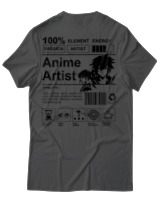T-Shirt Αντρικό - Anime Artist - Color Thumbnail Ανθρακί