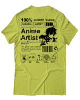 T-Shirt Αντρικό - Anime Artist - Color Thumbnail Λαχανί
