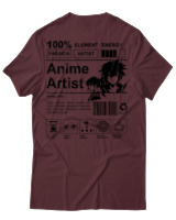 T-Shirt Αντρικό - Anime Artist - Color Thumbnail Μπορντό