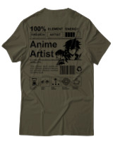 T-Shirt Αντρικό - Anime Artist - Color Thumbnail Χακί