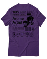 T-Shirt Αντρικό - Anime Artist - Color Thumbnail Σκούρο Μωβ