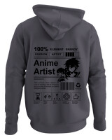 Φούτερ με κουκούλα - Anime Artist - Color Thumbnail Ανθρακί