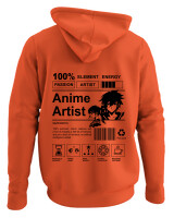 Φούτερ με κουκούλα - Anime Artist - Color Thumbnail Orange