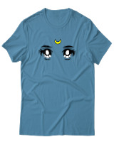 T-Shirt  Γυναικείο - Anime Girl Eyes - Color Thumbnail Τυρκουάζ