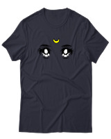 T-Shirt  Γυναικείο - Anime Girl Eyes - Color Thumbnail Σκούρο Μπλέ