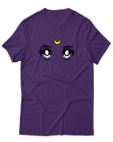 T-Shirt  Γυναικείο - Anime Girl Eyes - Color Thumbnail Μώβ