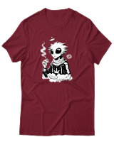 T-Shirt Αντρικό - Anime Stoner Alien - Color Thumbnail Σκούρο Κόκκινο