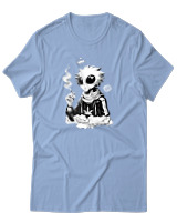 T-Shirt Αντρικό - Anime Stoner Alien - Color Thumbnail Γαλάζιο
