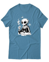 T-Shirt Αντρικό - Anime Stoner Alien - Color Thumbnail Τιρκουάζ