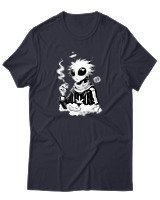 T-Shirt Αντρικό - Anime Stoner Alien - Color Thumbnail Σκούρο Μπλε