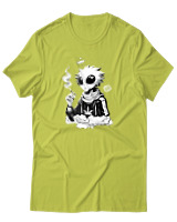 T-Shirt Αντρικό - Anime Stoner Alien - Color Thumbnail Λαχανί