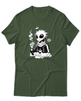 T-Shirt Αντρικό - Anime Stoner Alien - Color Thumbnail Κυπαρισσί