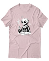 T-Shirt Αντρικό - Anime Stoner Alien - Color Thumbnail Απαλό Ροζ