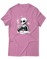 T-Shirt Αντρικό - Anime Stoner Alien - Color Thumbnail Ροζ