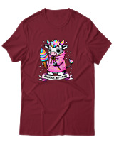T-Shirt Αντρικό - Anxious - Color Thumbnail Σκούρο Κόκκινο