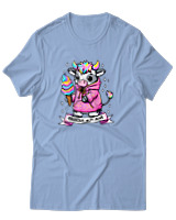 T-Shirt Αντρικό - Anxious - Color Thumbnail Γαλάζιο