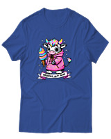 T-Shirt Αντρικό - Anxious - Color Thumbnail Μπλε Ρουά