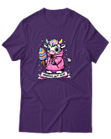 T-Shirt Αντρικό - Anxious - Color Thumbnail Σκούρο Μωβ