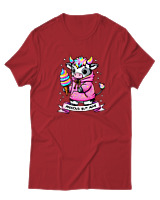 T-Shirt  Γυναικείο - Anxious - Color Thumbnail Κόκκινο