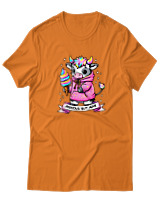 T-Shirt  Γυναικείο - Anxious - Color Thumbnail Πορτοκαλί