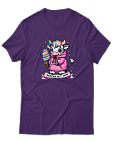 T-Shirt  Γυναικείο - Anxious - Color Thumbnail Μώβ