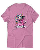T-Shirt  Γυναικείο - Anxious - Color Thumbnail Ροζ