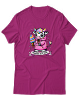 T-Shirt  Γυναικείο - Anxious - Color Thumbnail Φούξια
