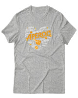 T-Shirt Unisex - Aperol - Color Thumbnail Γκρι Μελανζέ