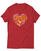 T-Shirt Unisex - Aperol - Color Thumbnail Κόκκινο