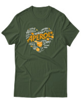 T-Shirt Unisex - Aperol - Color Thumbnail Κυπαρισσί