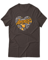 T-Shirt Unisex - Aperol - Color Thumbnail Καφέ