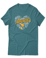T-Shirt Unisex - Aperol - Color Thumbnail Μπλε Πράσινο