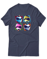 T-Shirt Αντρικό - Apples - Color Thumbnail Μπλε Γκρι