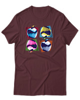 T-Shirt Αντρικό - Apples - Color Thumbnail Μπορντό