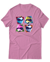 T-Shirt Αντρικό - Apples - Color Thumbnail Ροζ