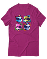 T-Shirt Αντρικό - Apples - Color Thumbnail Φουξια
