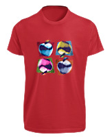 T-Shirt Fit Αντρικό - Apples - Color Thumbnail Κόκκινο