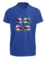 T-Shirt Fit Αντρικό - Apples - Color Thumbnail Μπλε Ρουά