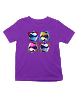 T-Shirt  Παιδικό - Apples - Color Thumbnail Σκούρο Μωβ