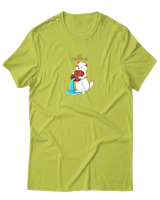 T-Shirt Αντρικό - Aquarius Cat - Color Thumbnail Λαχανί