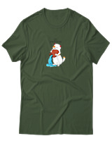 T-Shirt Αντρικό - Aquarius Cat - Color Thumbnail Κυπαρισσί