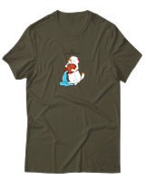 T-Shirt Αντρικό - Aquarius Cat - Color Thumbnail Χακί