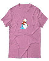 T-Shirt Αντρικό - Aquarius Cat - Color Thumbnail Ροζ