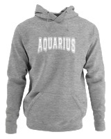 Φούτερ με κουκούλα Αντρικό - Aquarius College Letters - Color Thumbnail Γκρι Μελανζέ