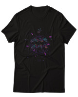 T-Shirt Αντρικό - Aquarius Colorfull - Color Thumbnail Μαύρο