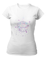 T-Shirt Στενή Γραμμή Γυναικείο - Aquarius Colorfull - Color Thumbnail ΄Ασπρο