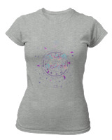 T-Shirt Στενή Γραμμή Γυναικείο - Aquarius Colorfull - Color Thumbnail Γκρι Μελανζέ